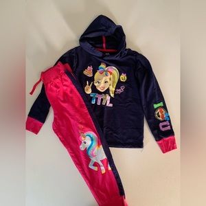 Girls Jojo Siwa Jogger/Hoodie Set -Size 7/8